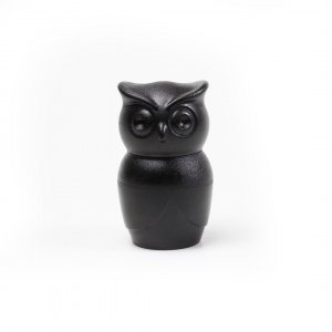 Dekoratívny mlynček na korenie/soľ QUALY Tasty Owl, (sova) čierny