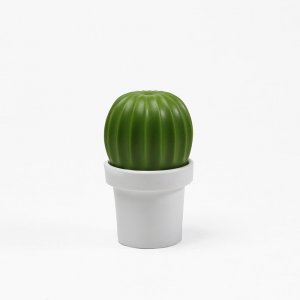 Dekoratívny mlynček na soľ/korenie QUALY Cactus, biely