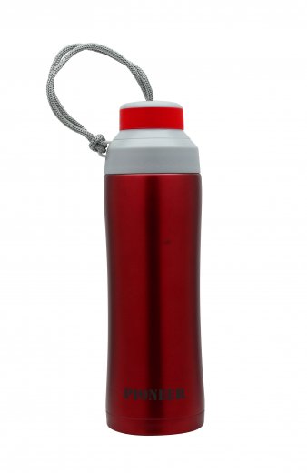 Termofľaša GRUNWERG Pioneer, (450 ml.), červená (nerez, plast)