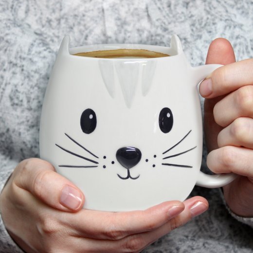 Veľký porcelánový hrnček BALVI Kitty, 400 ml.