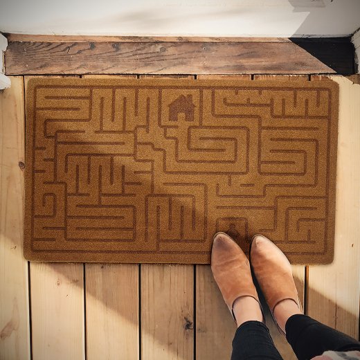 Rohožka  BALVI Labyrinth, hnedá