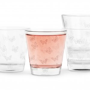Sada pohárov SAGAFORM Butterfly, 200 ml., biele (4 ks.