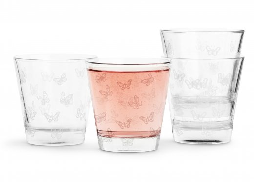 Sada pohárov SAGAFORM Butterfly, 200 ml., biele (4 ks.