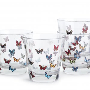 Sada pohárov SAGAFORM Butterfly, 200 ml., farebné (4 ks.