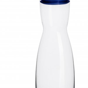 Karafa na vodu s nálevkou v uzávere SAGAFORM Flip, 1l, modrá