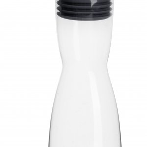 Karafa na vodu s nálevkou v uzávere SAGAFORM Flip, 1l, šedá