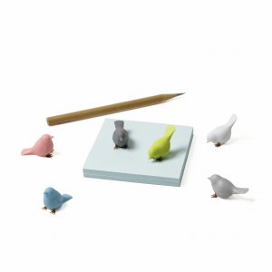 Sada magnetov na chladničku QUALY Mini Sparrow Magnet, (vtáčiky), 6 ks.