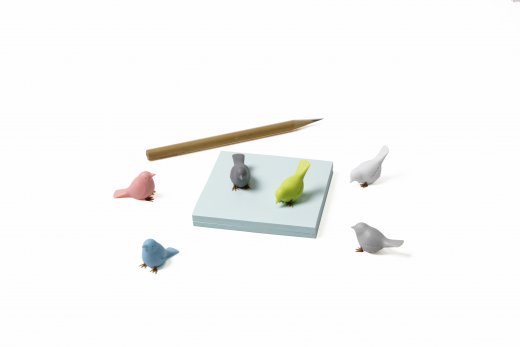 Sada magnetov na chladničku QUALY Mini Sparrow Magnet, (vtáčiky), 6 ks.