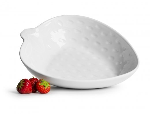 Porcelánová servírovacia misa v dizajne jahody SAGAFORM Strawberry