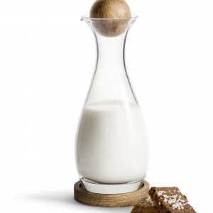 Mliekovka/karafa SAGAFORM Nature, (sklo, dub), 300 ml.