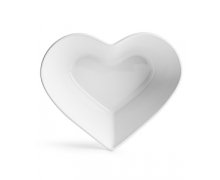 Servírovacia miska SAGAFORM Heart, porcelán (biela)