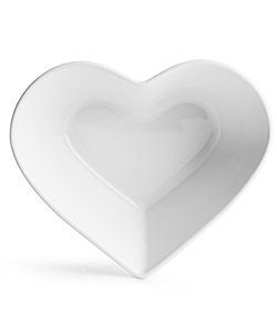 Servírovacia miska SAGAFORM Heart, porcelán (biela)