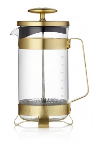 French press BARISTA&Co 8 Cup polnočná zlatá, 1 l.