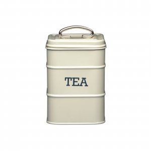 Dóza na čaj KITCHEN CRAFT Living Nostalgia / Tea, (kov), krémová