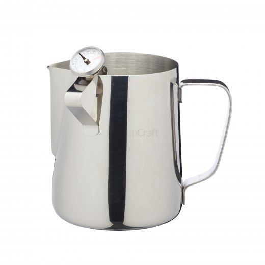 Kanvička s teplomerom na prípravu mliečnej peny KITCHEN CRAFT Le´Xpress, 600 ml.