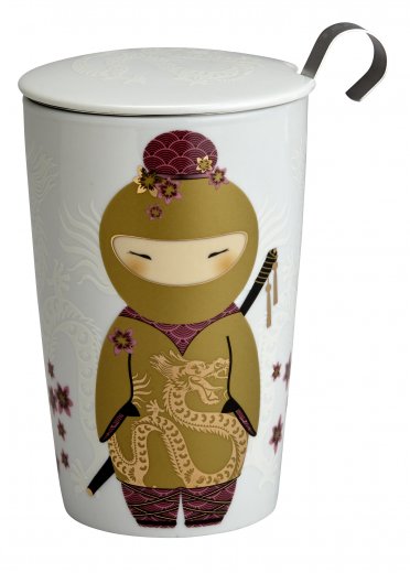 Termohrnček s čajovým sitkom EIGENART TEAEVE Ninja Gold, 350 ml