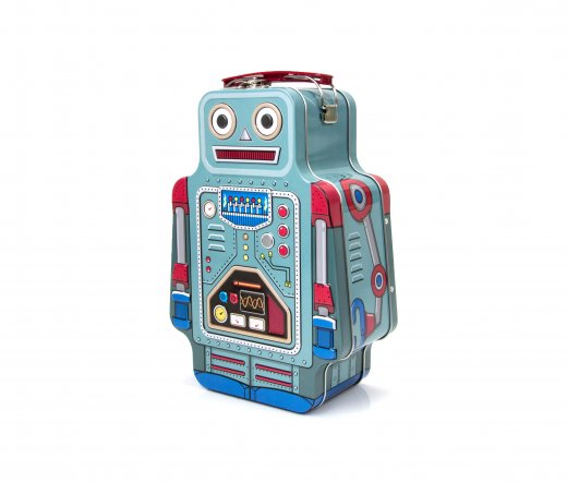 Desiatový box SUCK UK Retro robot, (kov)