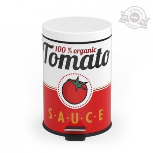 Odpadkový kôš BALVI Tomato Sauce, 5 l. (kov)