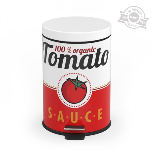 Odpadkový kôš BALVI Tomato Sauce, 5 l. (kov)