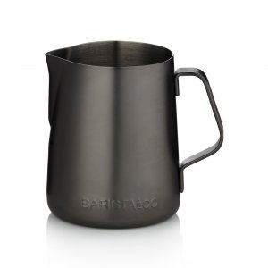Kanvička na mlieko BARISTA&Co Milk Jug, nerez, čierna, 350 ml.