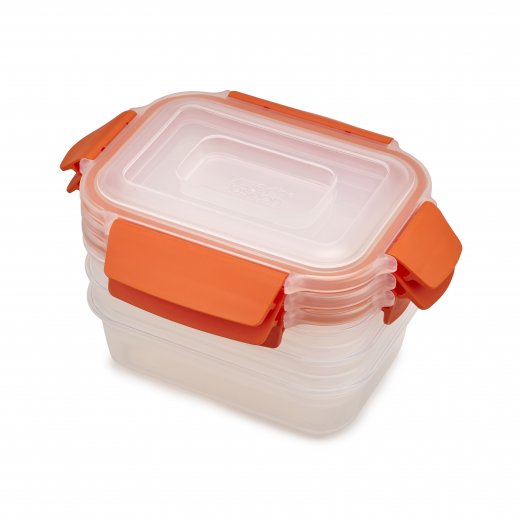 Kompaktná sada nádob JOSEPH JOSEPH Nest ™ Lock 3, oranžová
