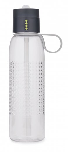 Športová fľaška s počítadlom plnenia JOSEPH JOSEPH Dot Active, 750ml, šedá