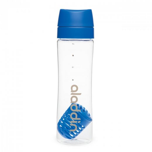 ALADDIN Fľaša na vodu s infuzérom 700 ml, modrá