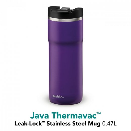 ALADDIN Java Thermavac Leak-Lock™ vakuový termohrnček 470 ml, fialový