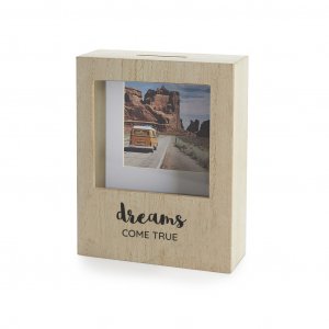 Kasička s fotorámikom Dreams, prírodná