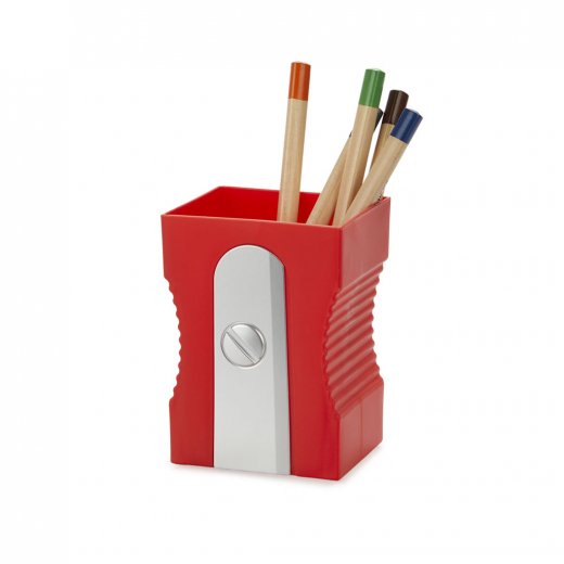 Stojan na ceruzky BALVI Sharpener , červený
