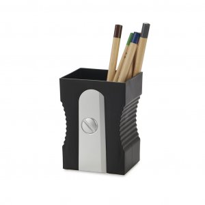 Stojan na ceruzky BALVI Sharpener, čierny