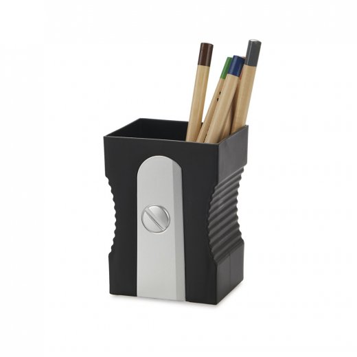 Stojan na ceruzky BALVI Sharpener, čierny