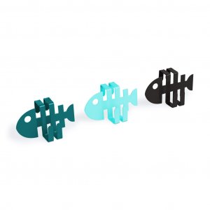 Vešiaky na zásuvky BALVI Fish, 3ks