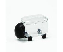 Zásobník QUALY Sheep Shape Container, malý/čierny/číra dóza