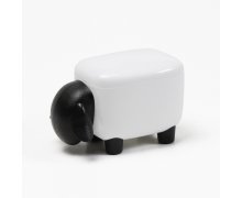 Zásobník QUALY Sheep Shape Container, malý/čierny/biela dóza