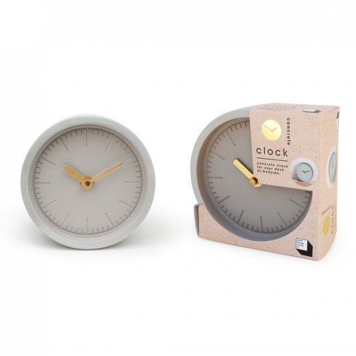 Hodiny SUCK UK Concrete Clock, šedé