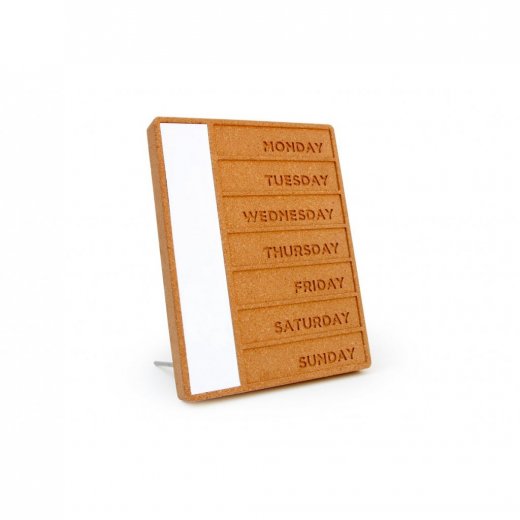 Plánovacia tabuľa SUCK UK Cork Weekday Planner