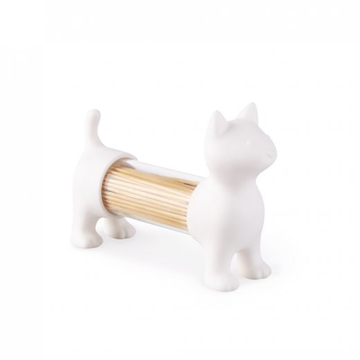 Stojan na špáradlá Balvi Cat, biely