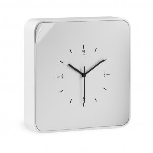 Skrinka na kľúče s hodinami BYLINE ClockBox, biela