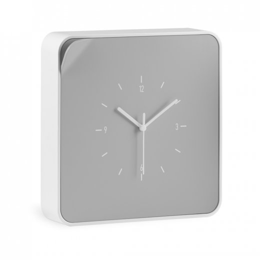 Skrinka na kľúče s hodinami BYLINE ClockBox, šedá