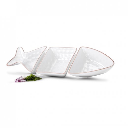 Misky SAGAFORM Fish, biele