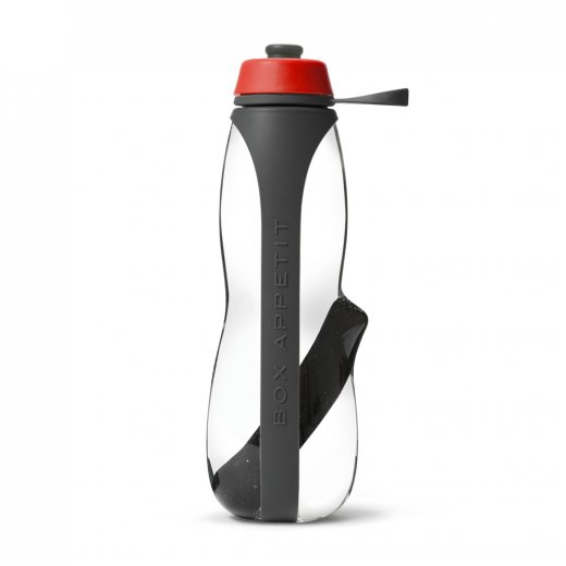 Športová fľaša s binchotanom BLACK-BLUM Eau Good Duo, 700ml, šedá/červená