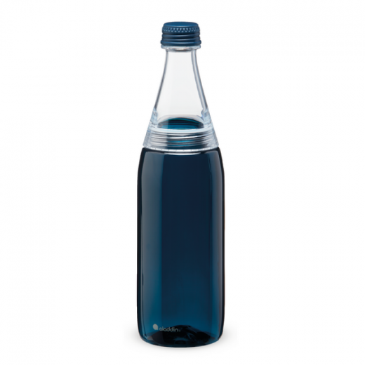 ALADDIN Fresco Twist & Go plastová fľaša na vodu s dvojitým uzáverom 700ml, Deep Navy