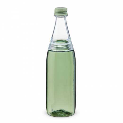 ALADDIN Fresco Twist & Go plastová fľaša na vodu s dvojitým uzáverom 700ml, Sage Green