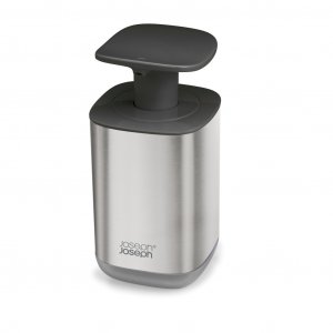 Dávkovač mydla JOSEPH JOSEPH Presto Steel, 350ml, šedý