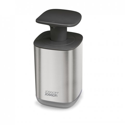 Dávkovač mydla JOSEPH JOSEPH Presto Steel, 350ml, šedý