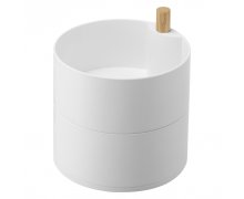 2-poschodové misky na šperky YAMAZAKI Tower, biele